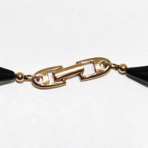 Older Napier Black Gold & Imitation Pearl Fashion Necklace - Picture 4 of 8